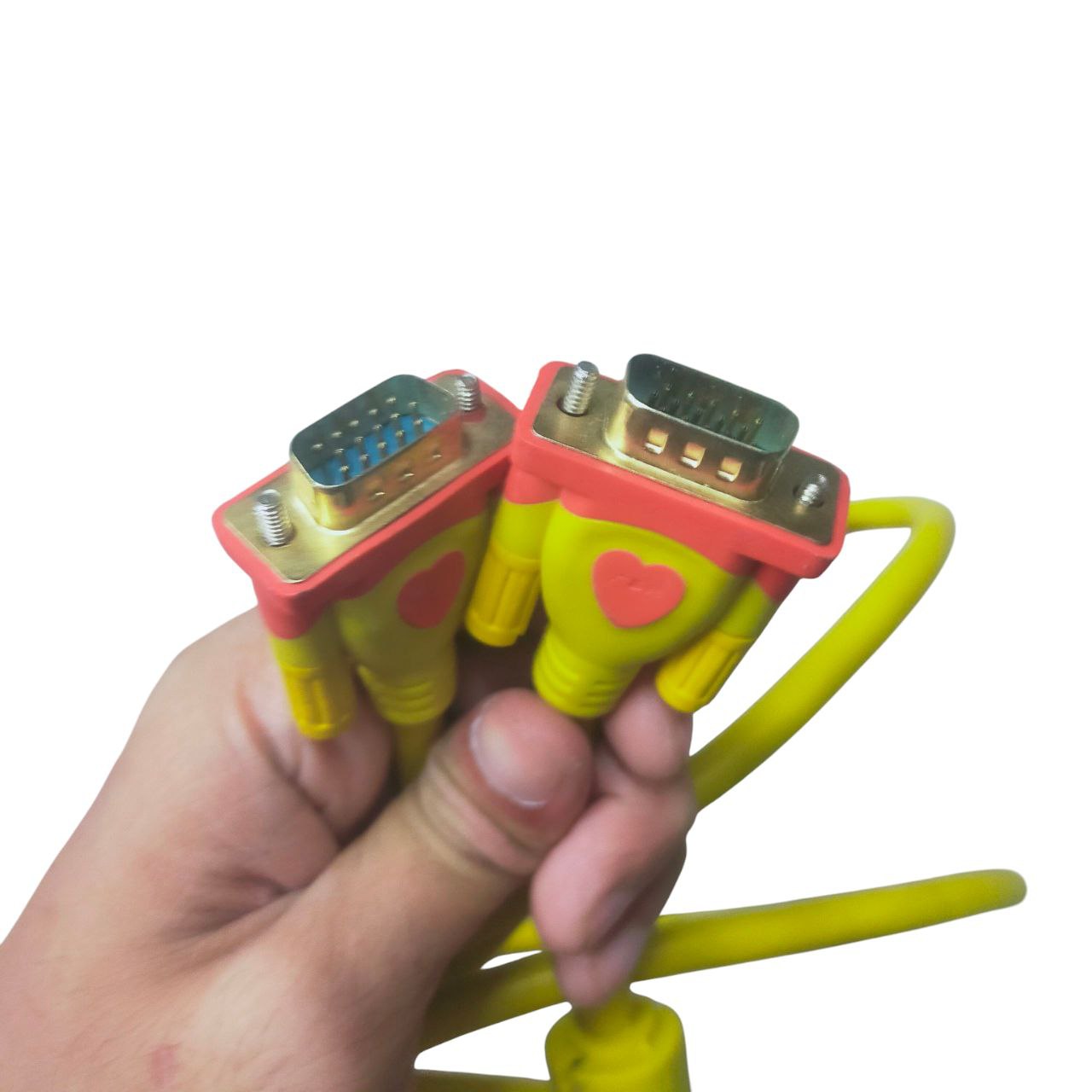 Grippes VGA Male to Male 3 Meters Durable and Reliable Adapter Yellow