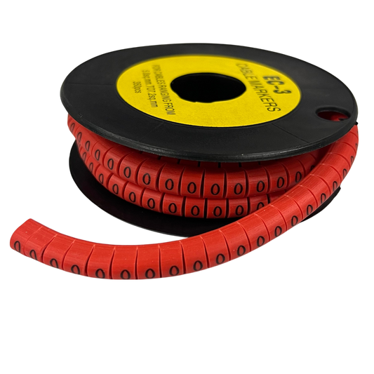 Grippes (0) Cable Marker Red 5.0mm to 7.2mm 350pcs