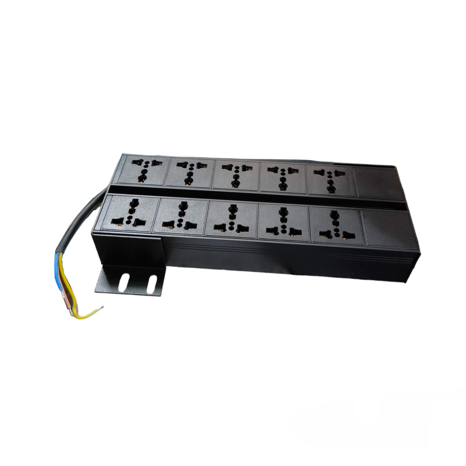 Grippes 10 Gang 10A 250V PDU Universal Outlet Type Power Distribution Unit 2500W
