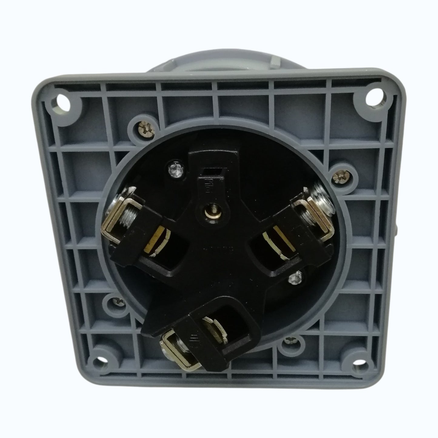 Grippes 125A 3P+E 220V-250V Industrial Male Plug Chassis Type , Industrial Panel-Mount Male Socket P67 Weatherproof