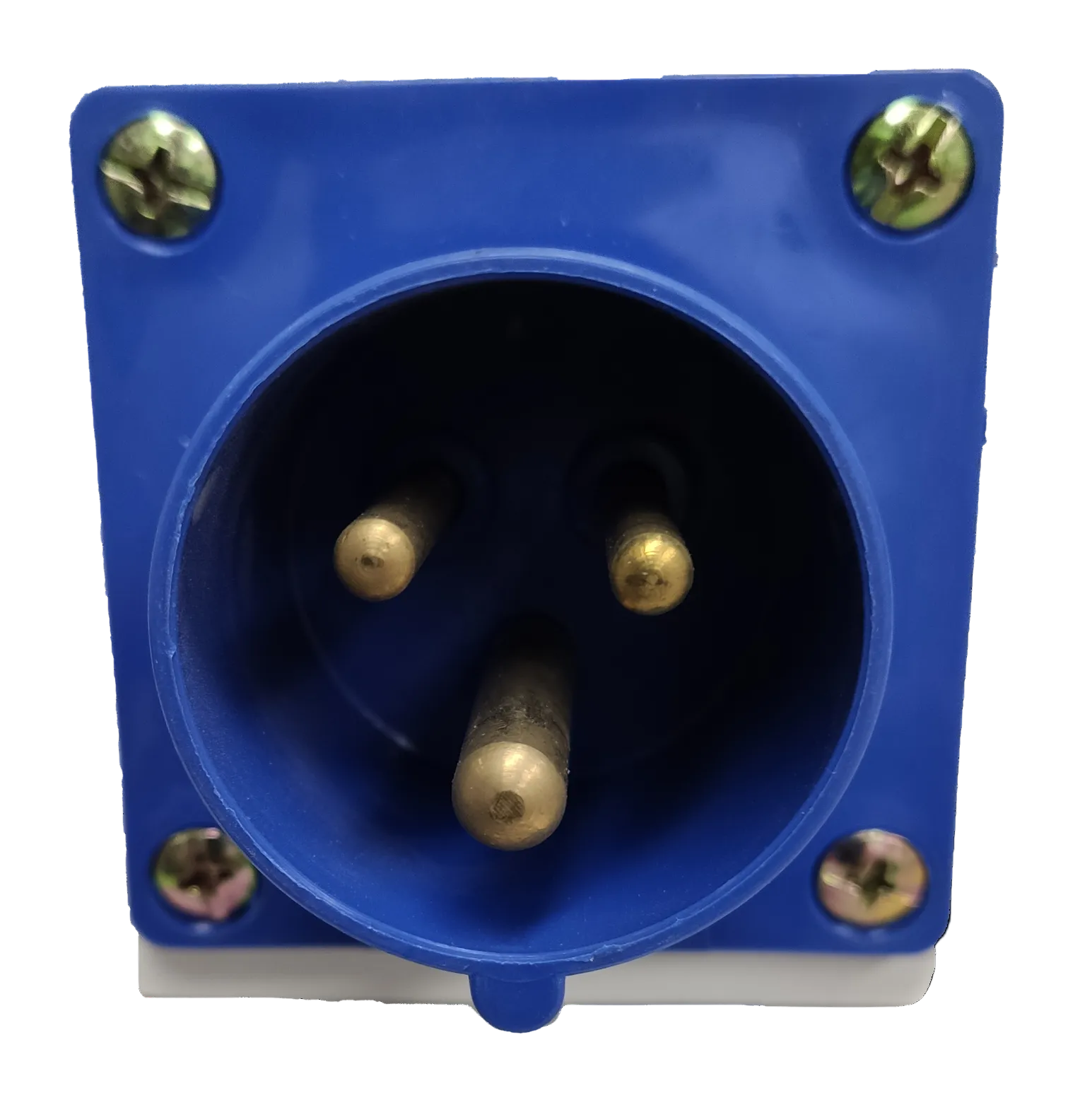 Grippes Blue Power Plug Outlet with Three Pins from Electx Electrical Supply for Reliable Connections Grippes 16A 2P+E Industrial Plug Wall Type ( 3 Pins ) 6h 250V IEC309-2 # 513 Electx Electrical Supply