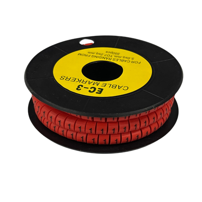 Grippes (1) Cable Marker Red 5.0mm to 7.2mm 350pcs
