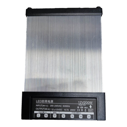 LED power supply unit with specifications on a white background