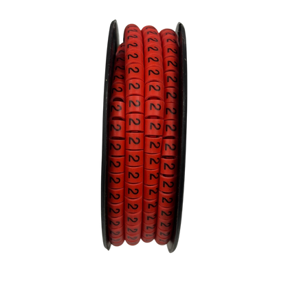 Grippes (2) Cable Marker 3.6mm to 5.2mm 500pcs per Roll Red