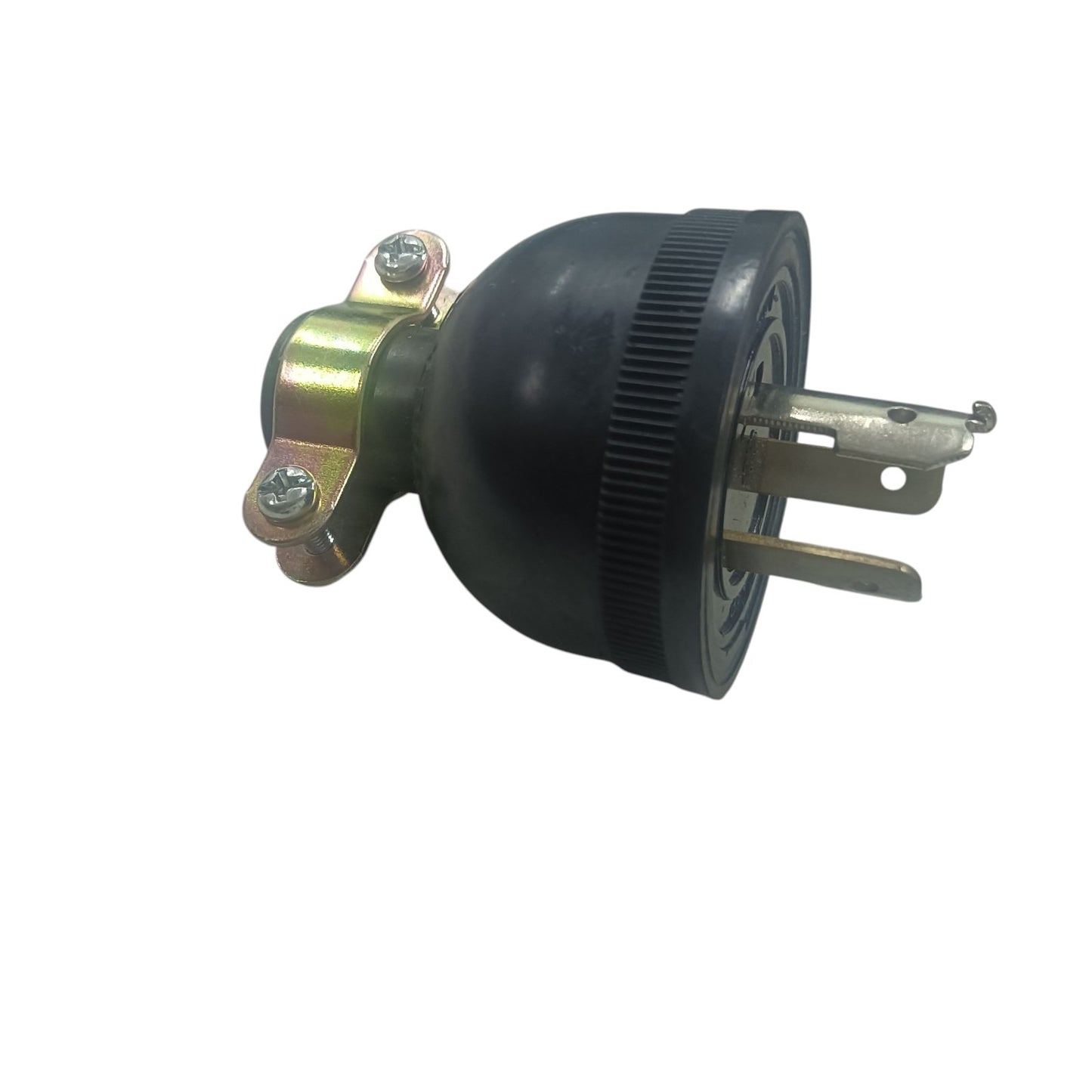 Grippes 30A twist lock plug 250V industrial black rubber plug with metal clamp and three prongs