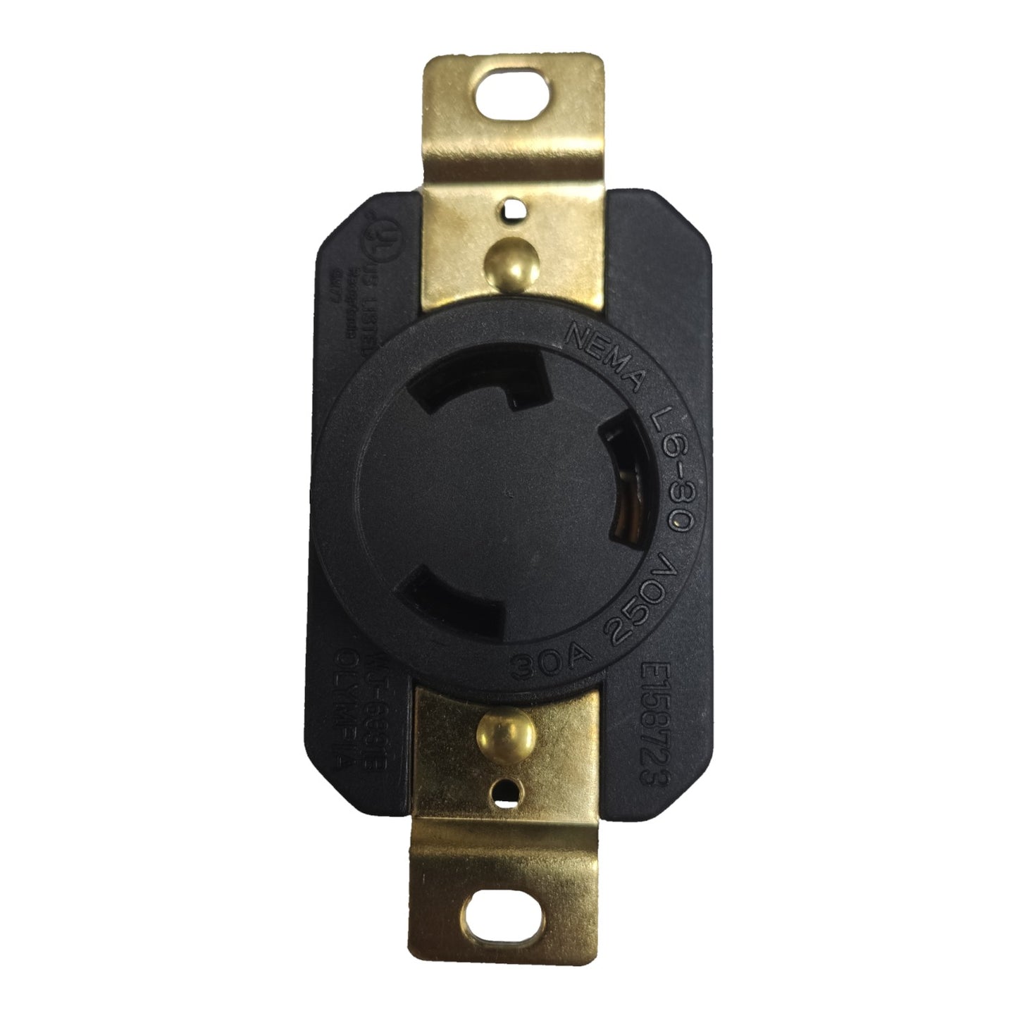 Grippes 30A Twist Lock Outlet 2P+E (3P) 250V (NEMA L6) WJ6331B, Twistlock  Electx Electrical Supply