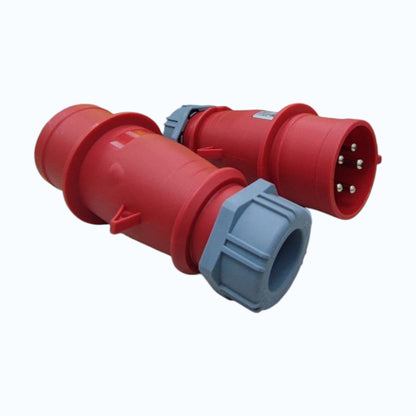 Grippes 32A 3P+N+E 220V-415V Industrial Plug,Industrial Coupler Male Connector IP44 Weatherproof