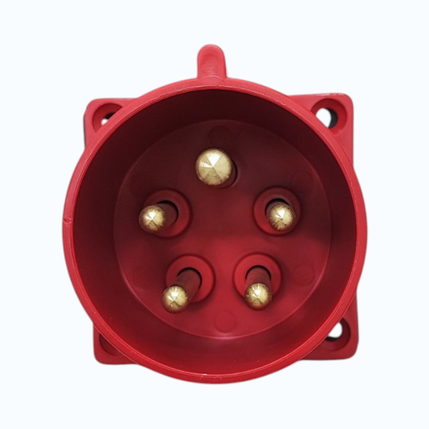 Grippes 32A 3P+N+E 220V-415V Industrial Male Plug Chassis Type , Industrial Panel-Mount Male Socket P65 Weatherproof