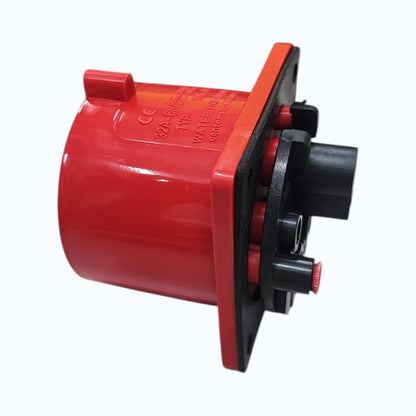 Grippes 32A 3P+N+E 220V-415V Industrial Male Plug Chassis Type , Industrial Panel-Mount Male Socket P65 Weatherproof