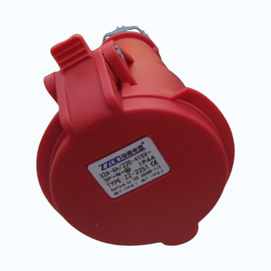 Grippes 32A 3P+N+E 220V-415V Industrial Outlet Connector  Industrial Coupler Female Connector IP44 Weatherproof