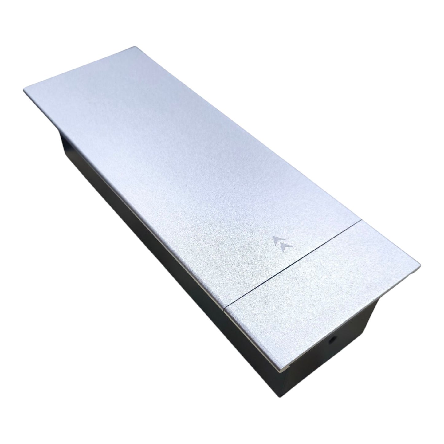 Grippes Desk Top Mounting Conference Sliding Cover Silver with 2 Port USB Charging 5V 2A with Universal Outlet 10A 250V Outlets HG-204