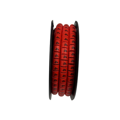 Grippes (4) Cable Marker Red 5.0mm to 7.2mm 350pcs