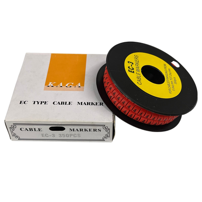 Grippes (4) Cable Marker Red 5.0mm to 7.2mm 350pcs