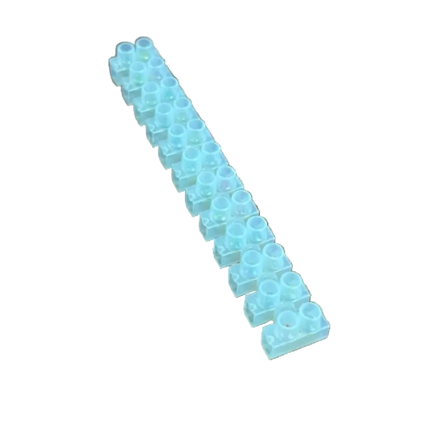 Grippes 5A PVC terminal block 12 pairs in transparent design for electrical connections