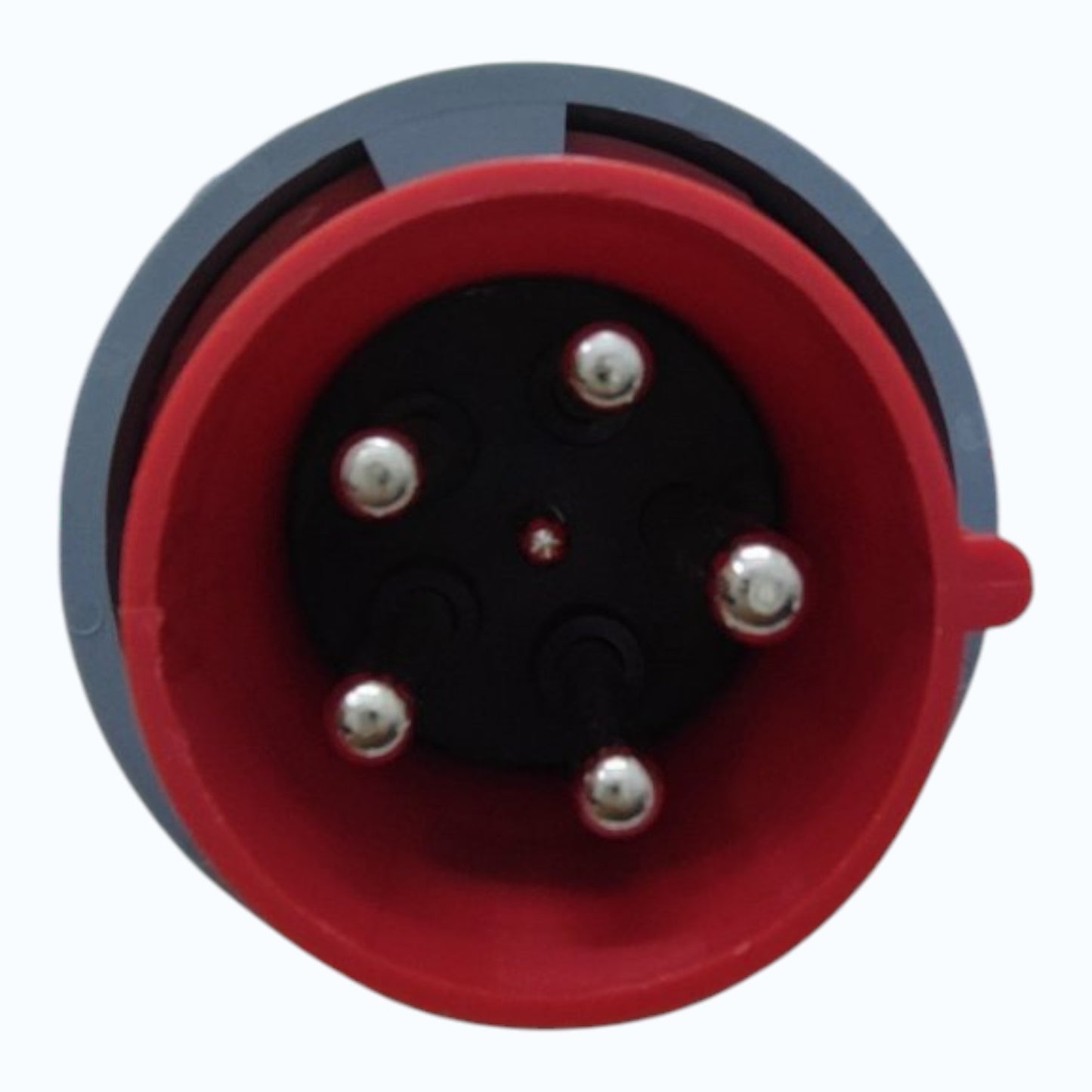 Grippes 63A 3P+N+E 220V-415V Industrial Male Plug Chassis Type , Industrial Panel-Mount Male Socket P67 Weatherproof