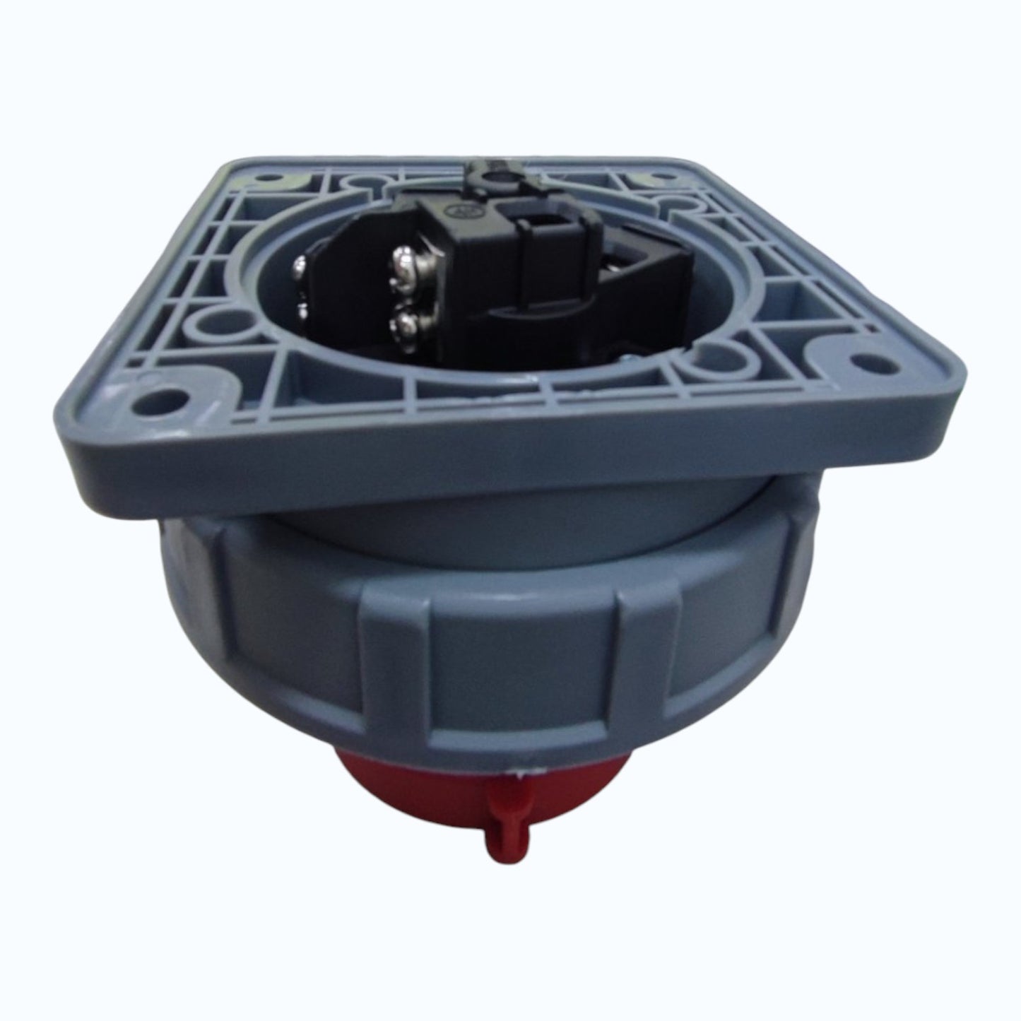 Grippes 63A 3P+N+E 220V-415V Industrial Male Plug Chassis Type , Industrial Panel-Mount Male Socket P67 Weatherproof