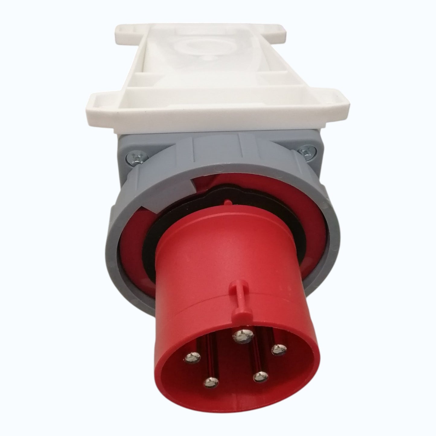Grippes 63A 3P+N+E 220V-415V Industrial Male Plug Wall Type , Industrial Surface-Mount Male Socket IP67 Weatherproof