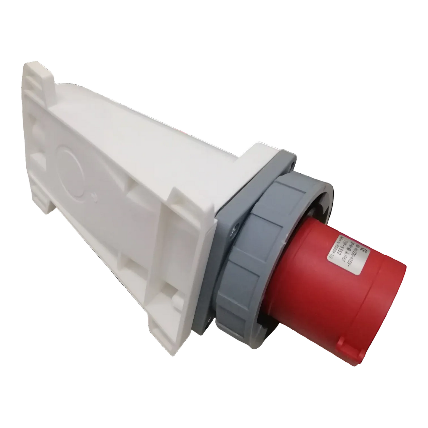 Grippes 63A 3P+N+E 220V-415V Industrial Male Plug Wall Type , Industrial Surface-Mount Male Socket IP67 Weatherproof