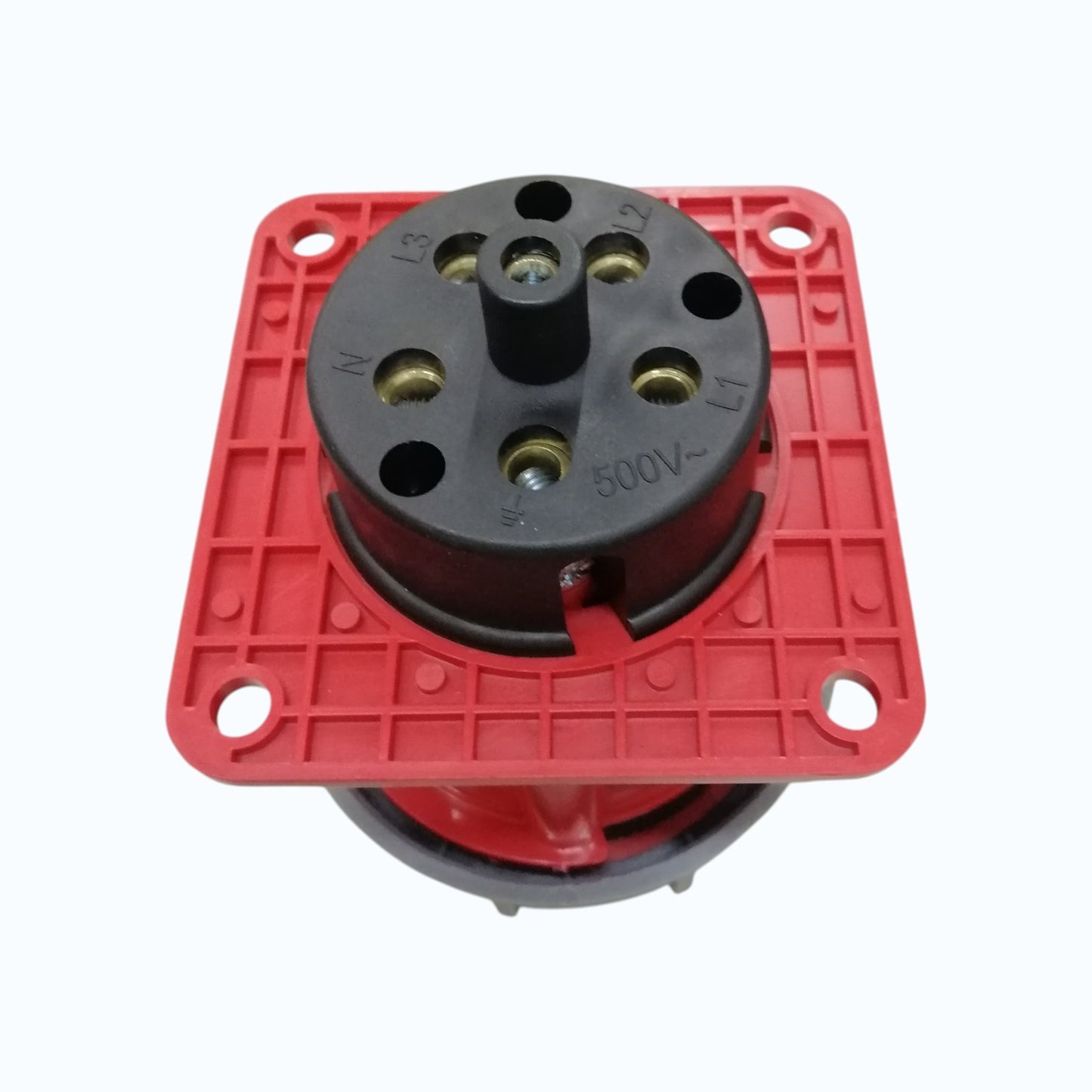 Grippes 63A 3P+N+E 250V-415V Industrial Outlet Chassis type , Industrial Panel-Mount Socket IP47 Weatherproof