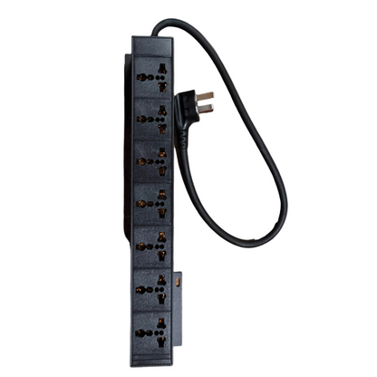 Grippes 6 Gang 32A 250V PDU Universal Outlet Type for Data Cabinet Power Distribution Unit 7000W Electx Electrical SUpply