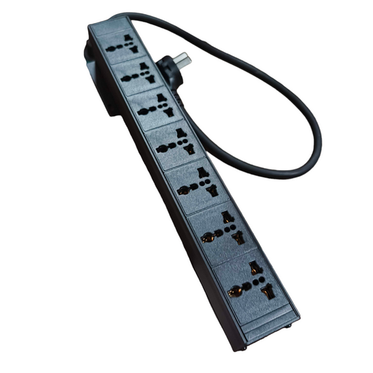 Grippes 6 Gang 32A 250V PDU Universal Outlet Type for Data Cabinet Power Distribution Unit 7000W Electx Electrical SUpply