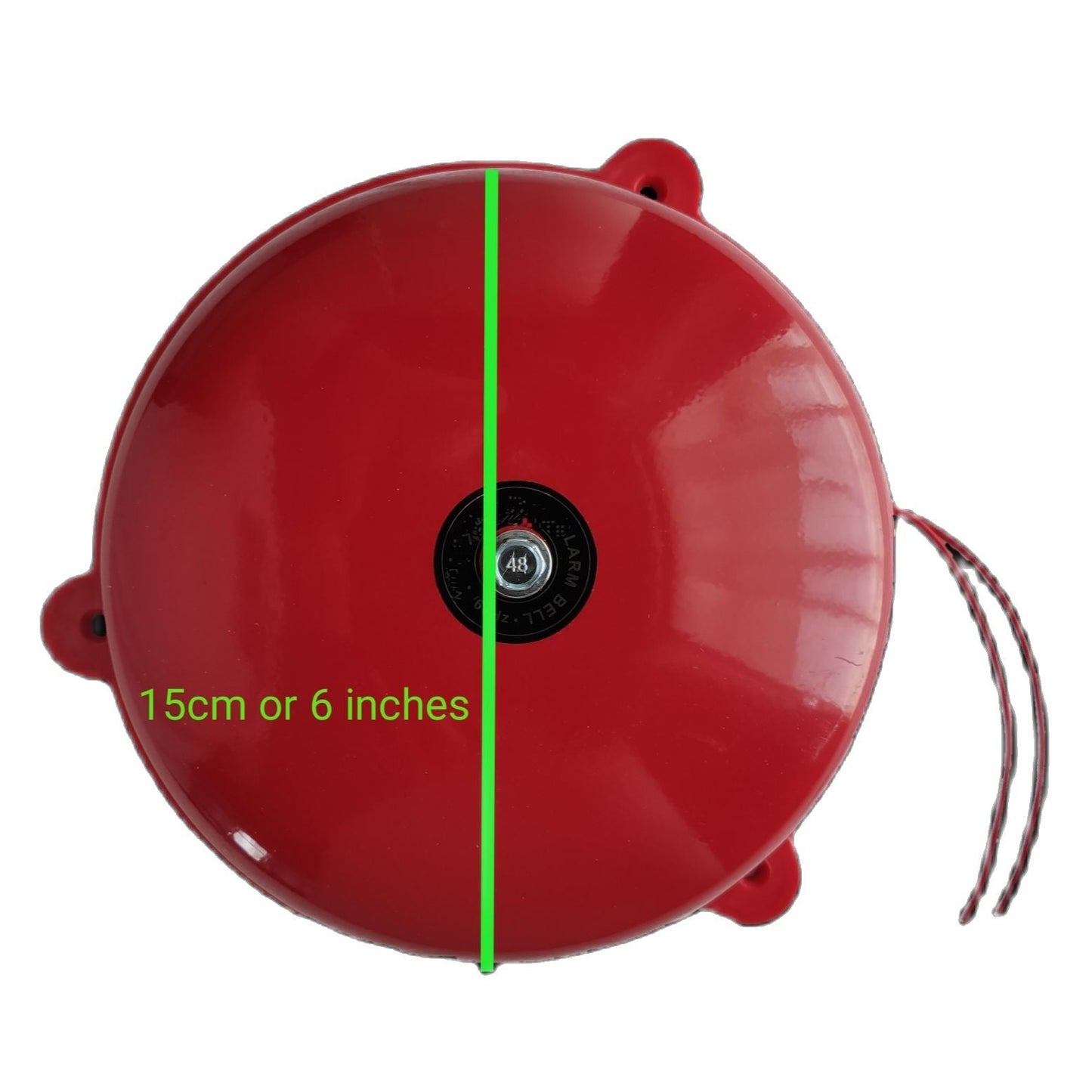 Grippes 6 Inches Fire Alarm Bell 220V 150mm Red Round Bell Electx Electrical Supply 1
