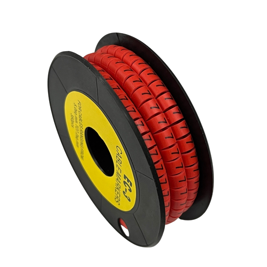 Grippes (7) Cable Marker Red 5.0mm to 7.2mm 350pcs