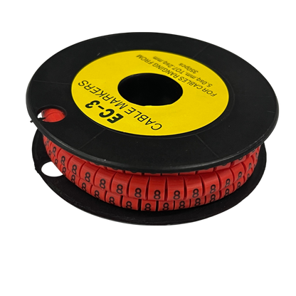 Grippes (8) Cable Marker Red 5.0mm to 7.2mm 350pcs
