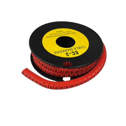 Grippes (8) Cable Marker Red 5.0mm to 7.2mm 350pcs