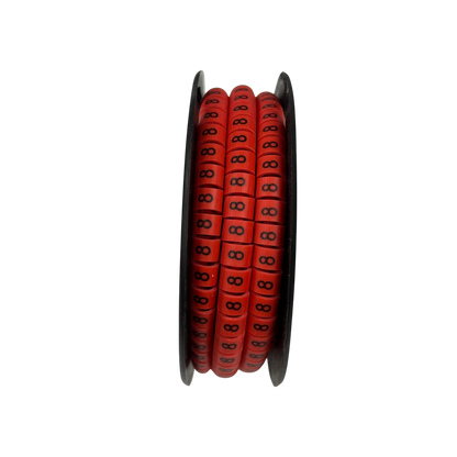 Grippes (8) Cable Marker Red 5.0mm to 7.2mm 350pcs