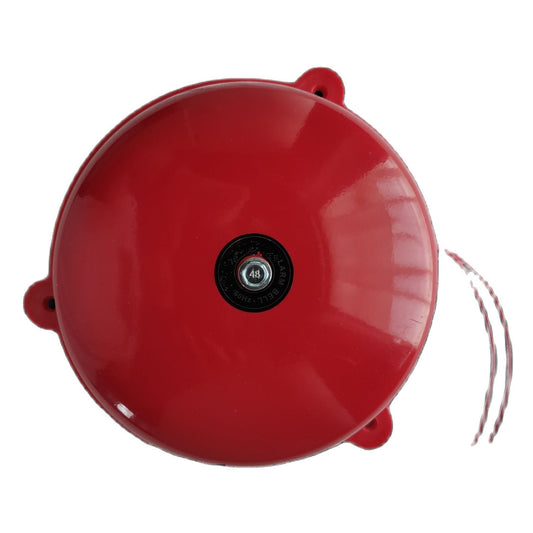 Grippes 8 Inches Round Bell Fire Alarm Bell 200mm Red 220V Electx Electrical Supply