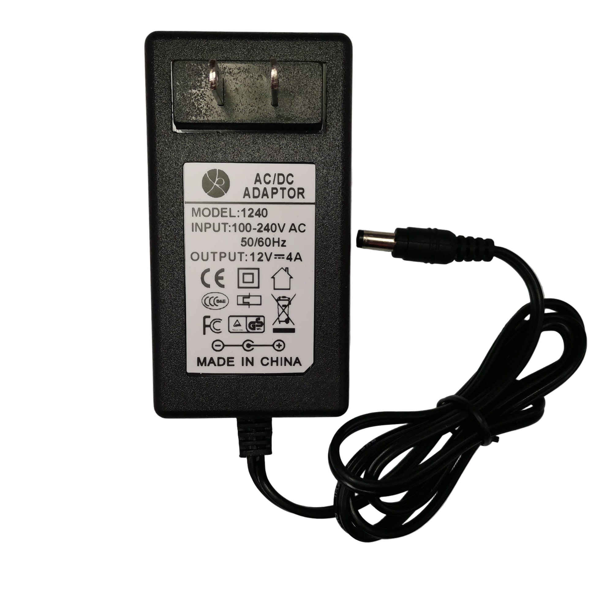 Grippes AC/DC Adaptor 12V 4A , Power Adaptor 12V DC 4A ( 5.5)