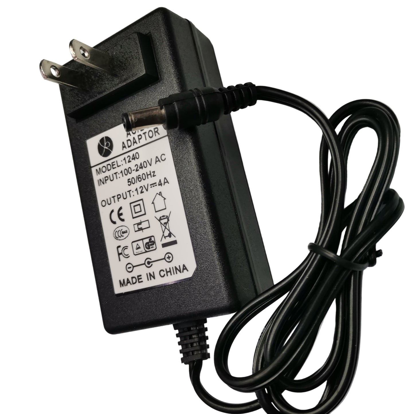 Grippes AC/DC Adaptor 12V 4A , Power Adaptor 12V DC 4A ( 5.5)