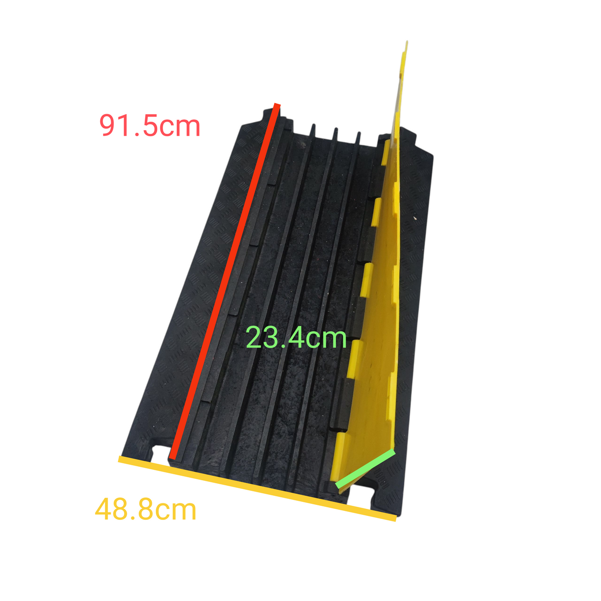 Grippes 4 channel cable ramp protector for organized and safe cable management indoors or outdoors