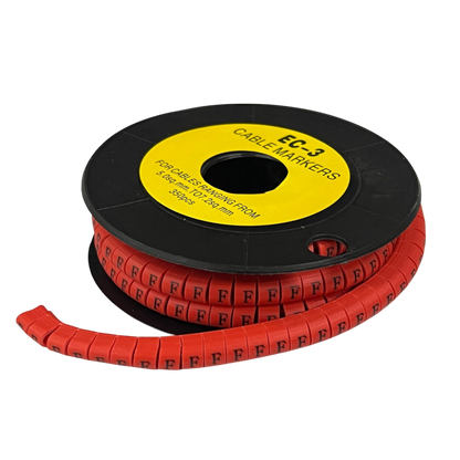 Grippes (F) Cable Marker Red 5.0mm to 7.2mm 350pcs