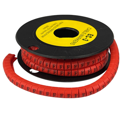 Grippes (F) Cable Marker Red 5.0mm to 7.2mm 350pcs