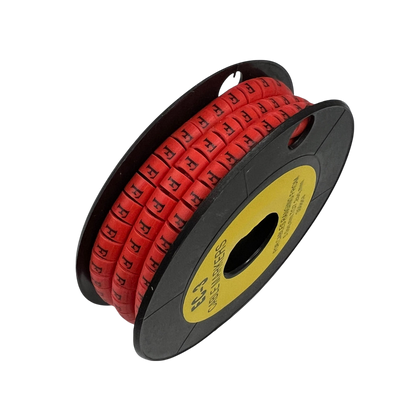 Grippes (F) Cable Marker Red 5.0mm to 7.2mm 350pcs