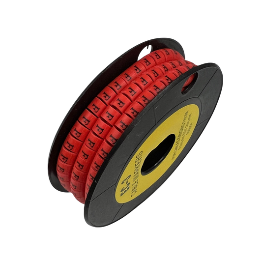 Grippes (F) Cable Marker Red 5.0mm to 7.2mm 350pcs
