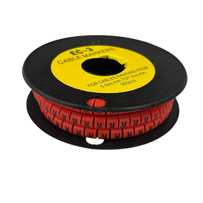 Grippes (M) Cable Marker Red 5.0mm to 7.2mm 350pcs