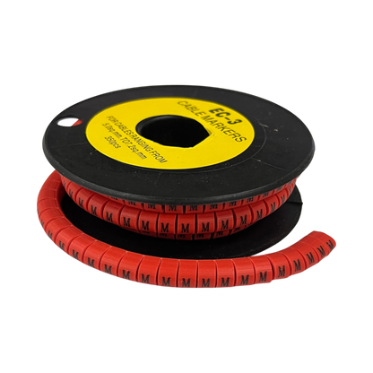Grippes (M) Cable Marker Red 5.0mm to 7.2mm 350pcs