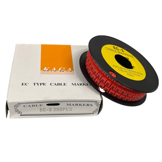 Grippes (M) Cable Marker Red 5.0mm to 7.2mm 350pcs
