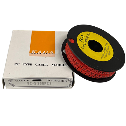 Grippes (N) Cable Marker Red 5.0mm to 7.2mm 350pcs
