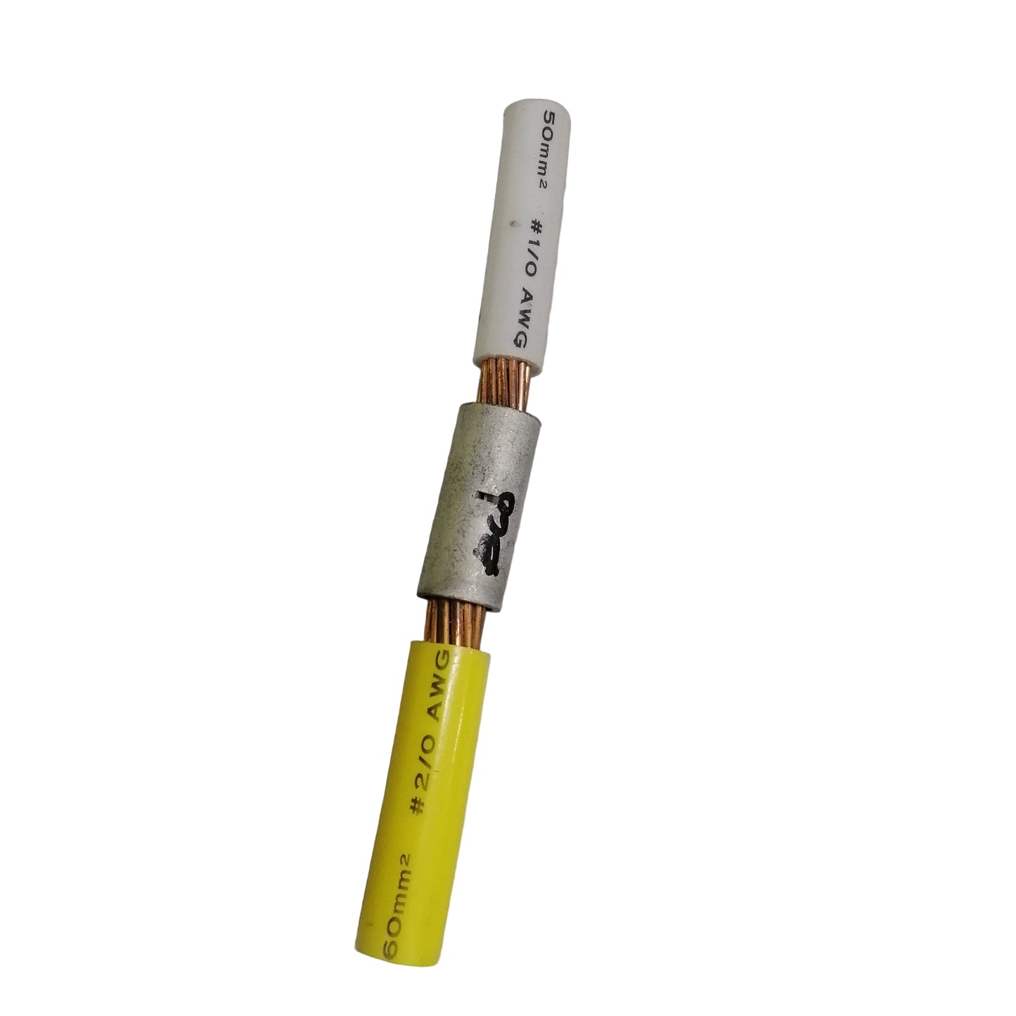 Grippes Non-Insulated Butt Connector for AWG Size 2/0-1/0 60mm -50mm B-60