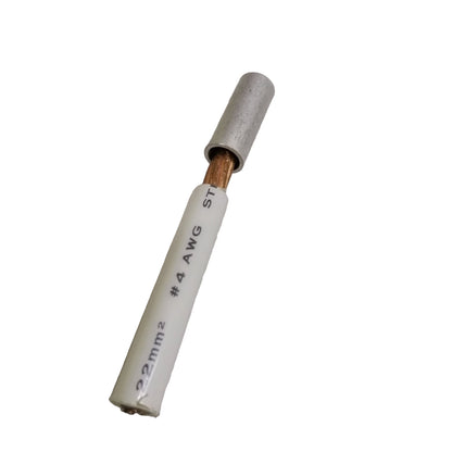 Grippes Non-Insulated Butt Connector for AWG Size 4 22mm -30mm B-22 Electx Electrical 