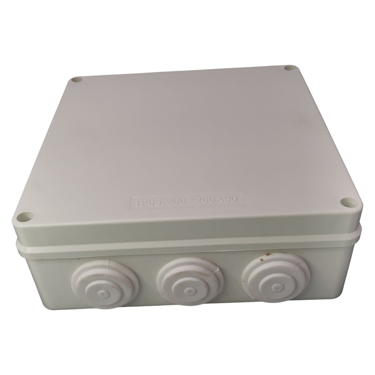Grippes PVC Box 200x200x80 O Type, Junction Box Big, Plastic Box, Plastic Box