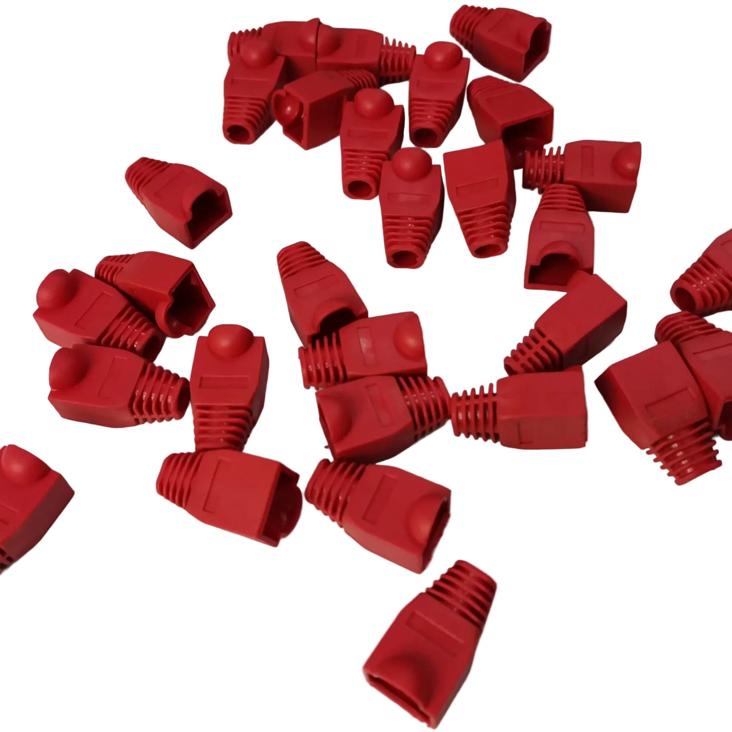Grippes Rubber BooT RJ45 Rubber Boot, Cat5 and Cat6 Rubber Boot Red