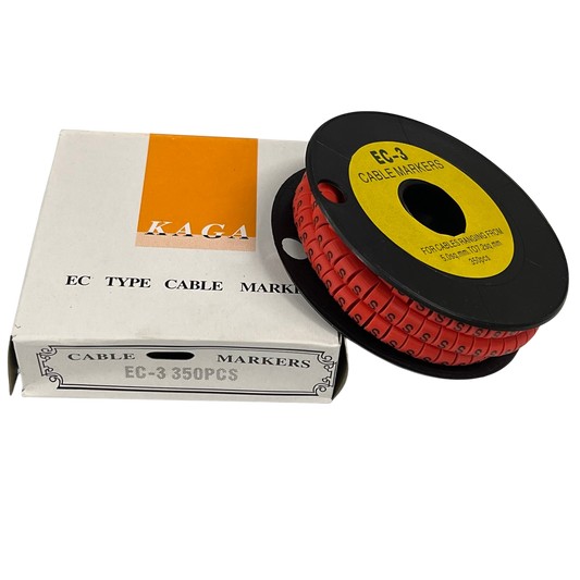 Grippes (S) Cable Marker Red 5.0mm to 7.2mm 350pcs