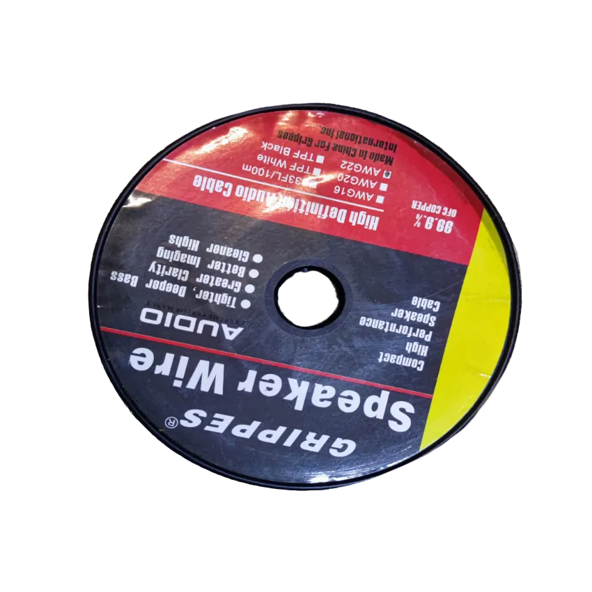 Grippes 22 awg speaker wire 100 meters on a spool for audio connections