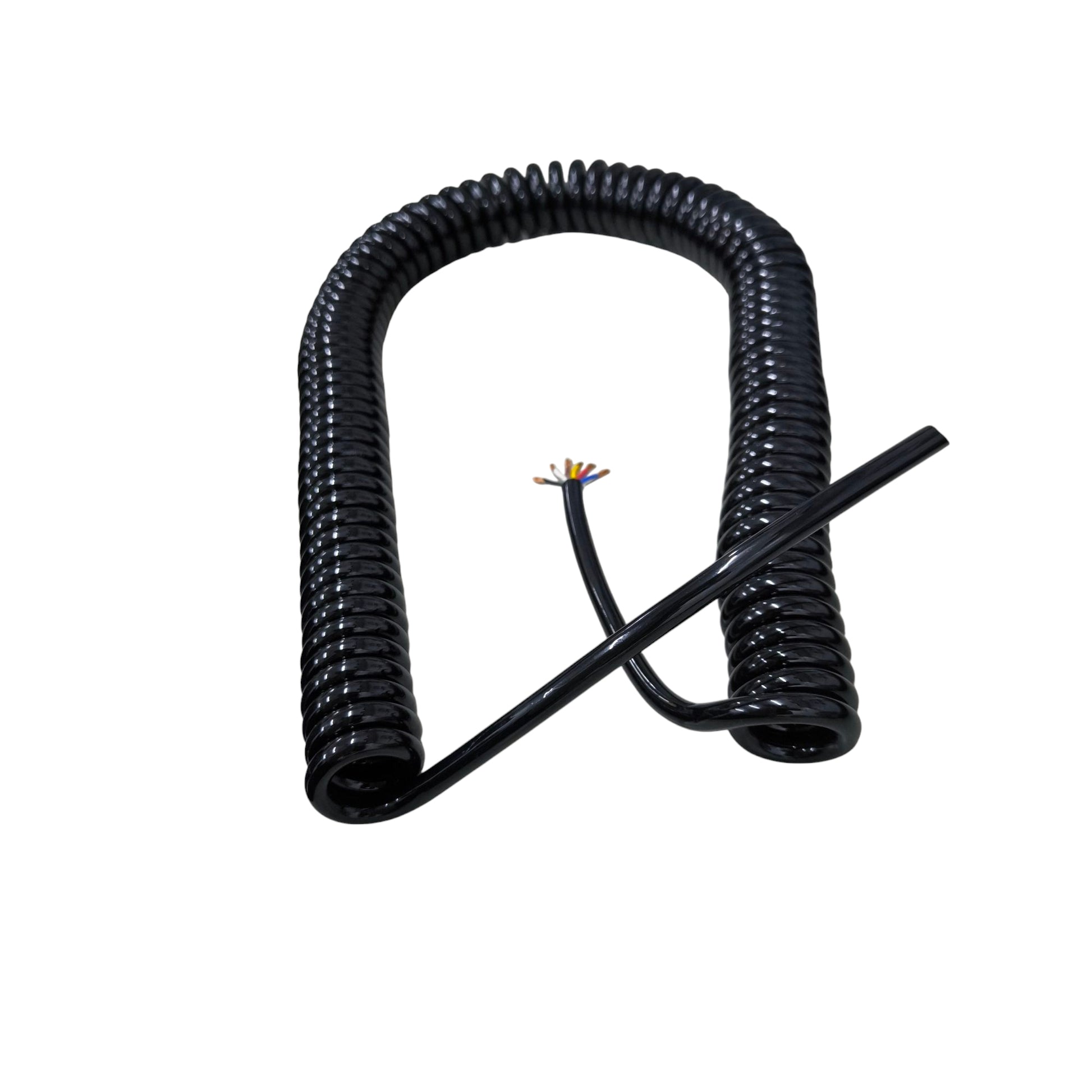 Spiral Cord 6 Core AWG 18 Max 5Meters 0.6cm x 0.5mm