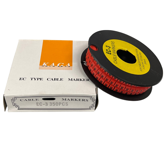 Grippes (W) Cable Marker Red 5.0mm to 7.2mm 350pcs